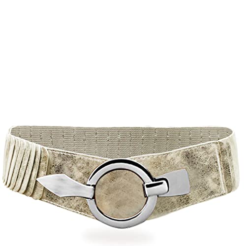 Gloop 6cm breiter Damen Gürtel Elastischer Taillengürtel, Hüftgürtel Stretch Gürtel mit Hakenverschluss von Gloop