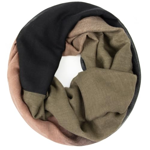 Gloop Damen schal leichter Langschal Loop Schlauchschal Tuch Viele Farben von Gloop