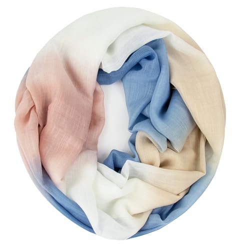 Gloop Damen schal leichter Langschal Loop Schlauchschal Tuch Viele Farben von Gloop