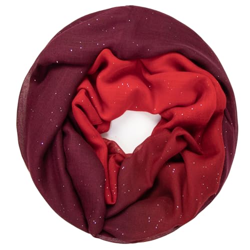 Gloop Damen schal leichter Langschal Loop Schlauchschal Tuch Viele Farben von Gloop