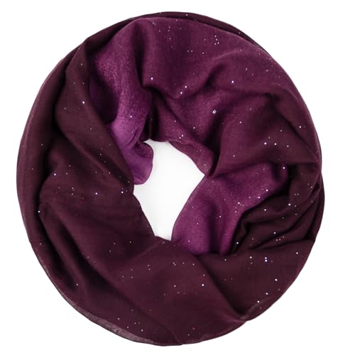 Gloop Damen schal leichter Langschal Loop Schlauchschal Tuch Viele Farben von Gloop