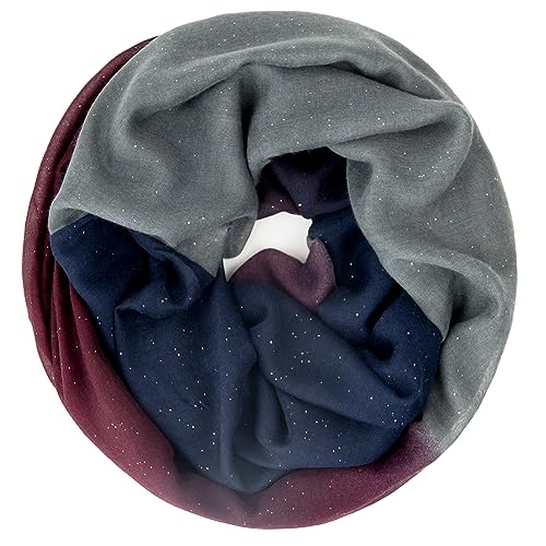 Gloop Damen schal leichter Langschal Loop Schlauchschal Tuch Viele Farben von Gloop