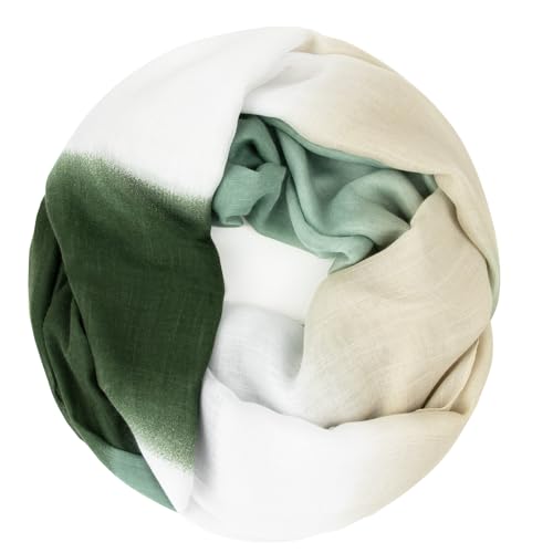 Gloop Damen schal leichter Langschal Loop Schlauchschal Tuch Viele Farben von Gloop