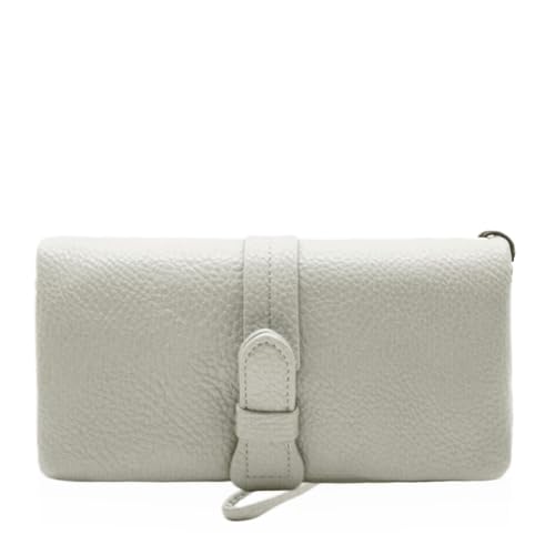 Gloop Elegante Kunstleder für Damen Bifold Slim Wallets Damen Kreditkartenhalter Reißverschluss Tasche (Apricot) von Gloop