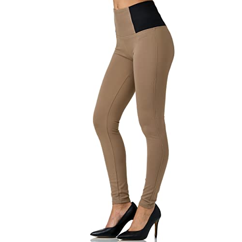 Gloop Leggins Hose für Damen Jeggings Skinny Fit elastische Strech High Waist Push Up Bauchweg Hose von Gloop