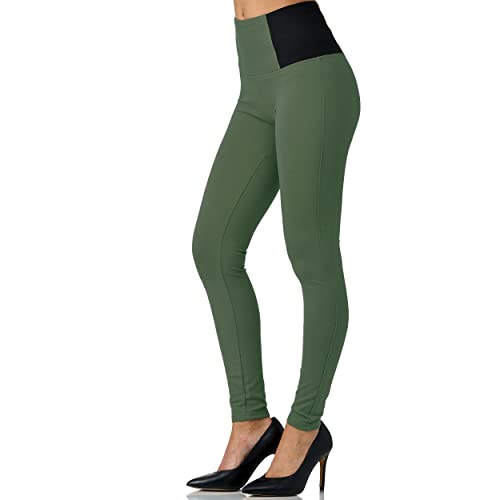 Gloop Leggins Hose für Damen Jeggings Skinny Fit elastische Strech High Waist Push Up Bauchweg Hose von Gloop