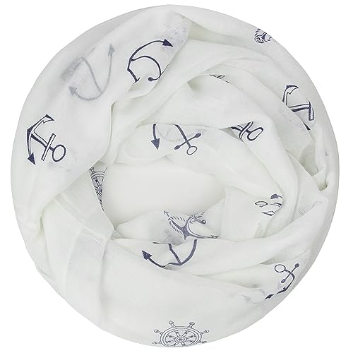 Gloop Loop Schal Rundschal Schauchschal Tuch Halstuch Anker Print Look von Gloop