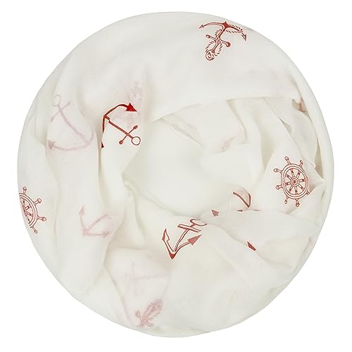 Gloop Loop Schal Rundschal Schauchschal Tuch Halstuch Anker Print Look von Gloop