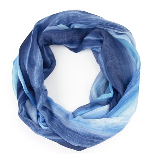 Gloop Loop Schlauchschal für Damen Schal Tuch seidig-luftig leicht mit buntem Muster Print von Gloop