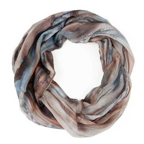 Gloop Loop Schlauchschal für Damen Schal Tuch seidig-luftig leicht mit buntem Muster Print von Gloop