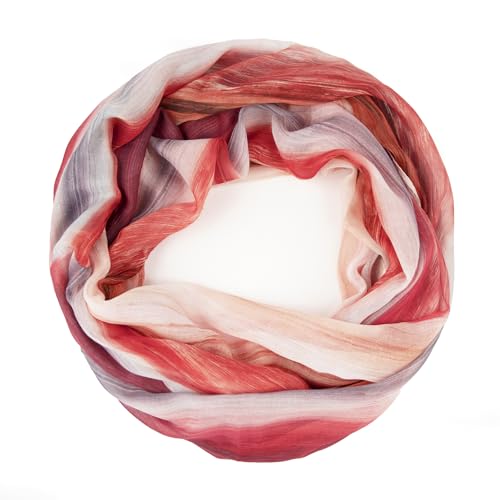 Gloop Loop Schlauchschal für Damen Schal Tuch seidig-luftig leicht mit buntem Muster Print von Gloop