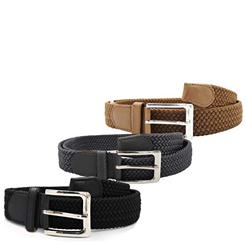 Gloop Unisex Elastischer Stoffgürtel Geflochtener Stretchgürtel Dehnbarer Gürtel für Damen und Herren Breite ca.3.5 CM Gloop Unisex Elastischer Stoffgürtel Geflochtener Stretchgürtel Dehnbarer Gürtel für Damen und Herren Breite ca.3.5 CM von Gloop