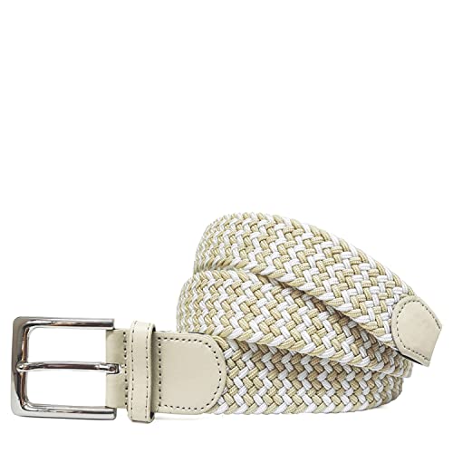 Gloop Unisex Elastischer Stoffgürtel Geflochtener Stretchgürtel Dehnbarer Gürtel für Damen und Herren Gesamtlänge von Gloop