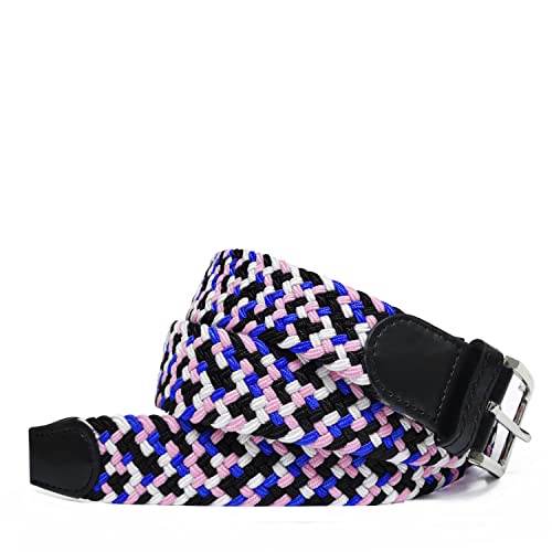 Gloop Unisex Elastischer Stoffgürtel Geflochtener Stretchgürtel Dehnbarer Gürtel für Damen und Herren Gesamtlänge von Gloop