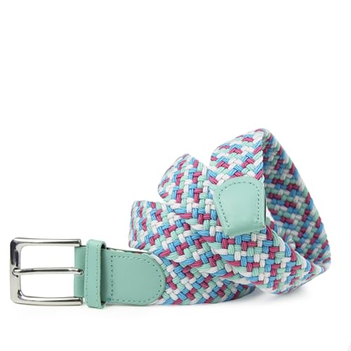 Gloop Unisex Elastischer Stoffgürtel Geflochtener Stretchgürtel Dehnbarer Gürtel für Damen und Herren von Gloop