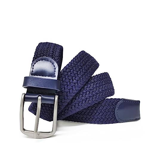 Gloop Unisex Gürtel Stretch, Leder für Damen und Herren 18730, 18730a5 blau, von Gloop