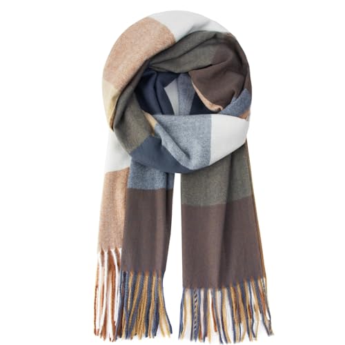 Gloop XXL Schal Kuschelige, warme und wunderschöne Damen Poncho Schal Oversized Deckenschal 02663 von Gloop