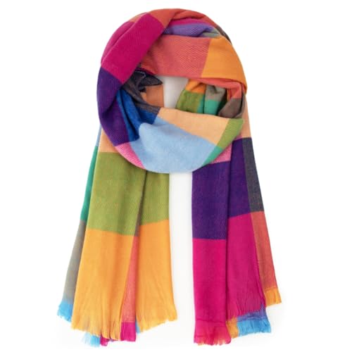 Gloop XXL Schal Kuschelige, warme und wunderschöne Damen Poncho Schal Oversized Deckenschal 02663 von Gloop