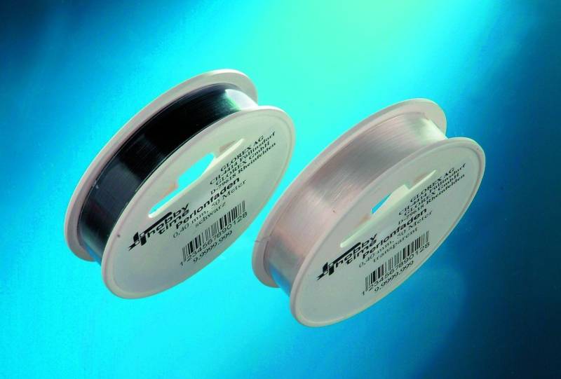 Glorex Textilband Glorex Nylonfaden weiß 0,50 mm, 50 m von Glorex