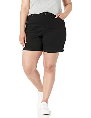 Gloria Vanderbilt Damen Amanda Basic Shorts, schwarz, 54 von Gloria Vanderbilt