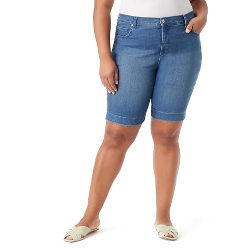 Gloria Vanderbilt Damen Amanda Bermuda High Rise Short Plus, Frisco, 50 Mehr von Gloria Vanderbilt