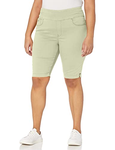 Gloria Vanderbilt Damen Amanda Bermuda zum Hineinschlüpfen Shorts, Matcha Latte, 42 von Gloria Vanderbilt