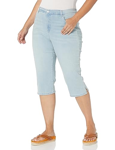 Gloria Vanderbilt Damen Amanda Capri Jeans, Zanzibar-Nieten, 46 von Gloria Vanderbilt