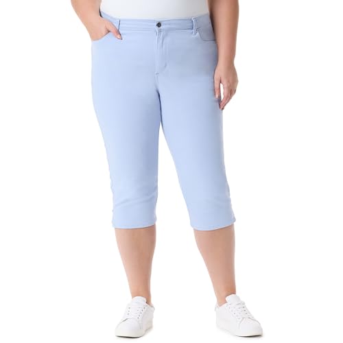 Gloria Vanderbilt Damen Amanda Capri with High Rise Straight Standard Jeans, Blau-Dreamy Blue, 54 Mehr von Gloria Vanderbilt
