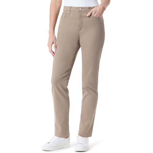 Gloria Vanderbilt Damen Amanda Classic High Rise Tapered Petite Jeans, haselnussbraun, 40 Kurz von Gloria Vanderbilt