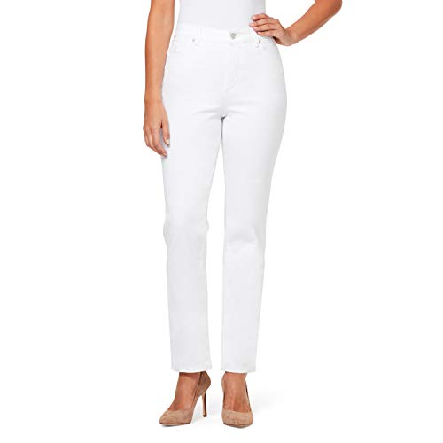 Gloria Vanderbilt Damen Amanda Classic Taper Jeans, Vintage White, 42 Kurz von Gloria Vanderbilt