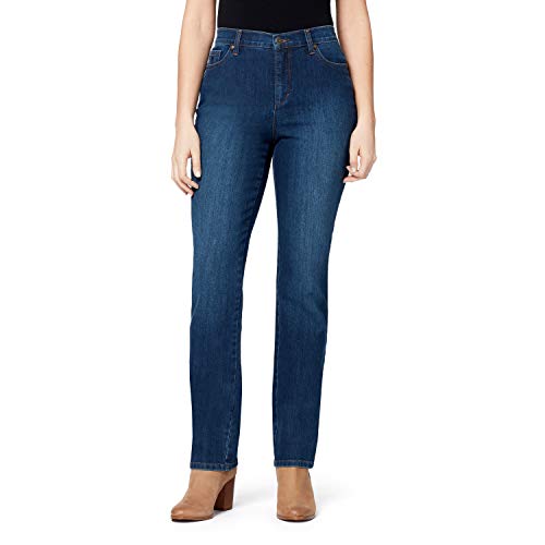 Gloria Vanderbilt Damen Amanda Classic Tapered Jeans - Blau - 38 Kurz von Gloria Vanderbilt