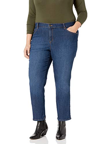 Gloria Vanderbilt Damen Amanda Classic Tapered Jeans - Blau - 42 Kurz von Gloria Vanderbilt