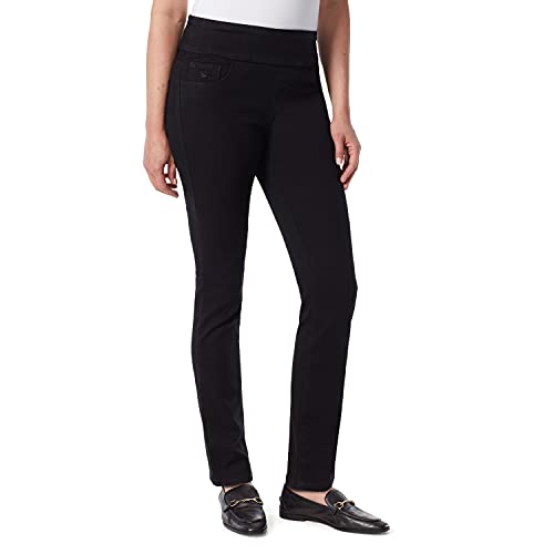 Gloria Vanderbilt Damen Amanda Hr Überziehen Jeans, Schwarze Spülung, 50 von Gloria Vanderbilt