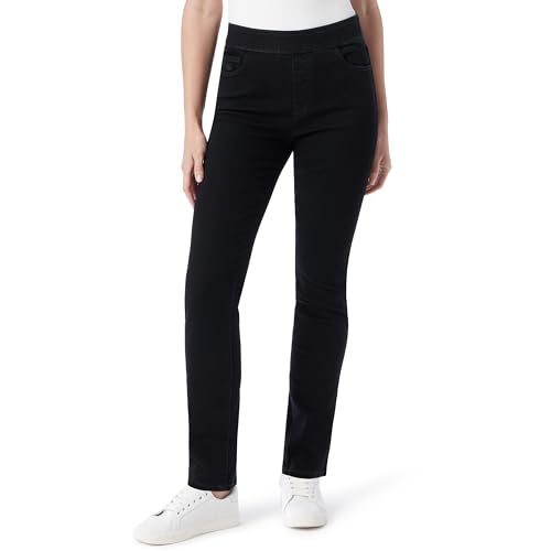 Gloria Vanderbilt Damen Amanda Hineinschlüpfen, Hohe Taille, Standard Jeans, Schwarze Spülung, 42 Lange von Gloria Vanderbilt
