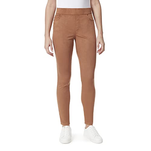 Gloria Vanderbilt Damen Avery Slim Schlupfhose Hose, Ahornbraun-Wildlederimitat, 38 von Gloria Vanderbilt