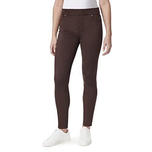 Gloria Vanderbilt Damen Avery Slim Schlupfhose Hose, Coffee Roast-Wildlederimitat, 40 von Gloria Vanderbilt