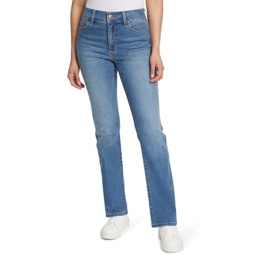 Gloria Vanderbilt Damen Shape Effect Tummy Hold High Rise Boot Cut Standard Jeans, Crested Butte Whiskers, 46 von Gloria Vanderbilt