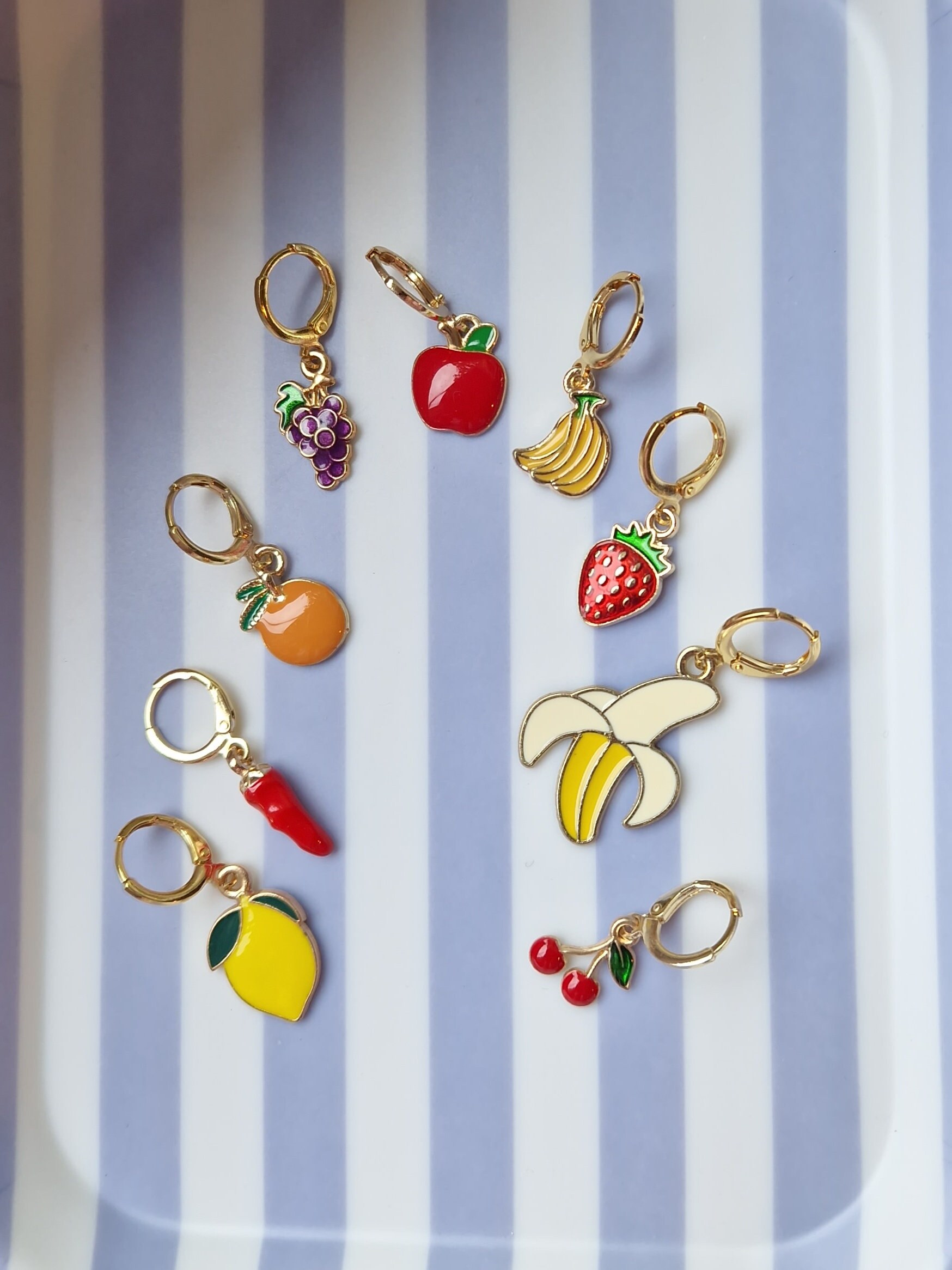 Süße Früchte Creolen Süße Früchte Creolen von GloriaMarlaShop