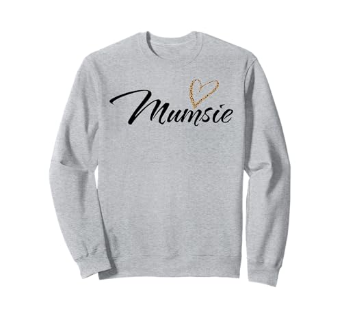 Mumsie mit Leopardenmuster Herz Spaß Tante Oma Mama Geschenk Sweatshirt von Glorious Grandma Names