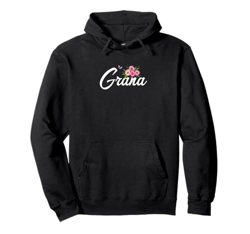 Oma mit Blumen & Schmetterling Oma Großmutter Mama Geschenk Pullover Hoodie von Glorious Grandma Names