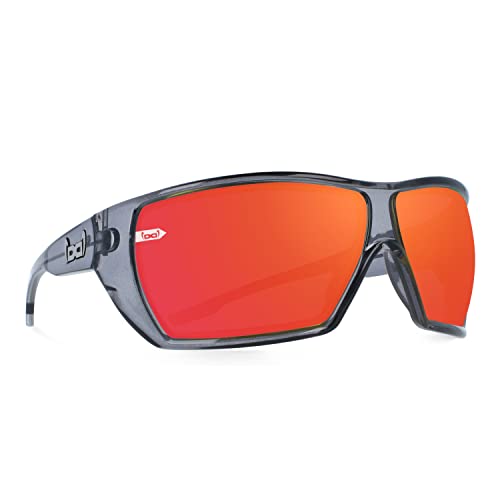 Gloryfy unbreakable eyewear (G12 Titan red) - Unzerbrechliche Sonnenbrille, Sport, Rahmenlos, Damen, Herren, Rot-Verspiegelte Gläser von Gloryfy