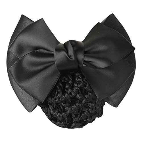 Gloryhonor Women Pro Bow Barrette Hair Clip Cover Bowknot Bun Snood Hairnet Hair Accessory - Black Gloryhonor Women Pro Bow Barrette Hair Clip Cover Bowknot Bun Snood Hairnet Hair Accessory - Black von Gloryhonor