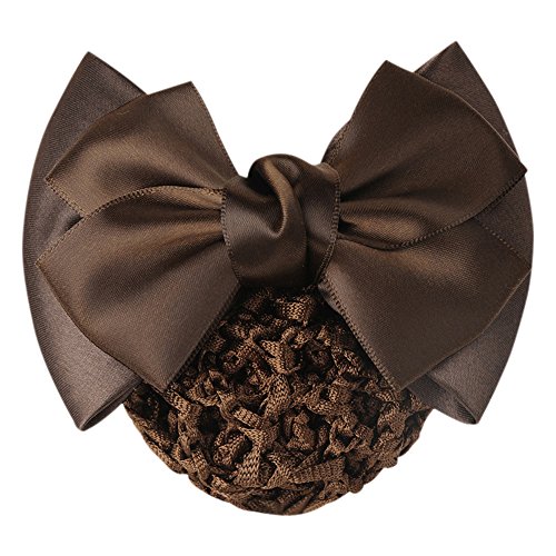 Gloryhonor Women Pro Bow Barrette Hair Clip Cover Bowknot Bun Snood Hairnet Hair Accessory - Coffee Gloryhonor Women Pro Bow Barrette Hair Clip Cover Bowknot Bun Snood Hairnet Hair Accessory - Coffee von Gloryhonor