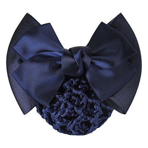 Gloryhonor Women Pro Bow Barrette Hair Clip Cover Bowknot Bun Snood Hairnet Hair Accessory - Blue Gloryhonor Women Pro Bow Barrette Hair Clip Cover Bowknot Bun Snood Hairnet Hair Accessory - Blue von Gloryhonor