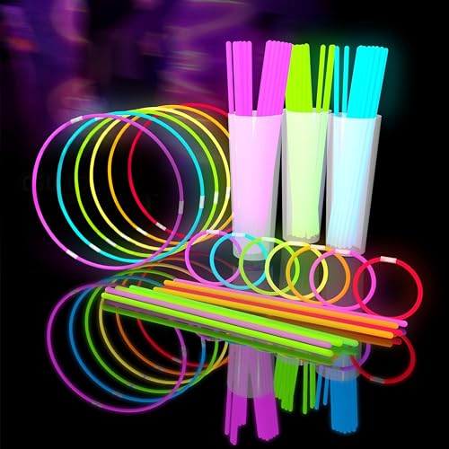 Knicklichter Party Set - 20 cm Leuchtstäbe für Halloween, Konzerte, Silvester, Gastgeschenke & Spiele - Glow Sticks von Party Dragon - Mehrfarbig, 300 Stück Knicklichter Party Set - 20 cm Leuchtstäbe für Halloween, Konzerte, Silvester, Gastgeschenke & Spiele - Glow Sticks von Party Dragon - Mehrfarbig, 300 Stück von Glow Fever