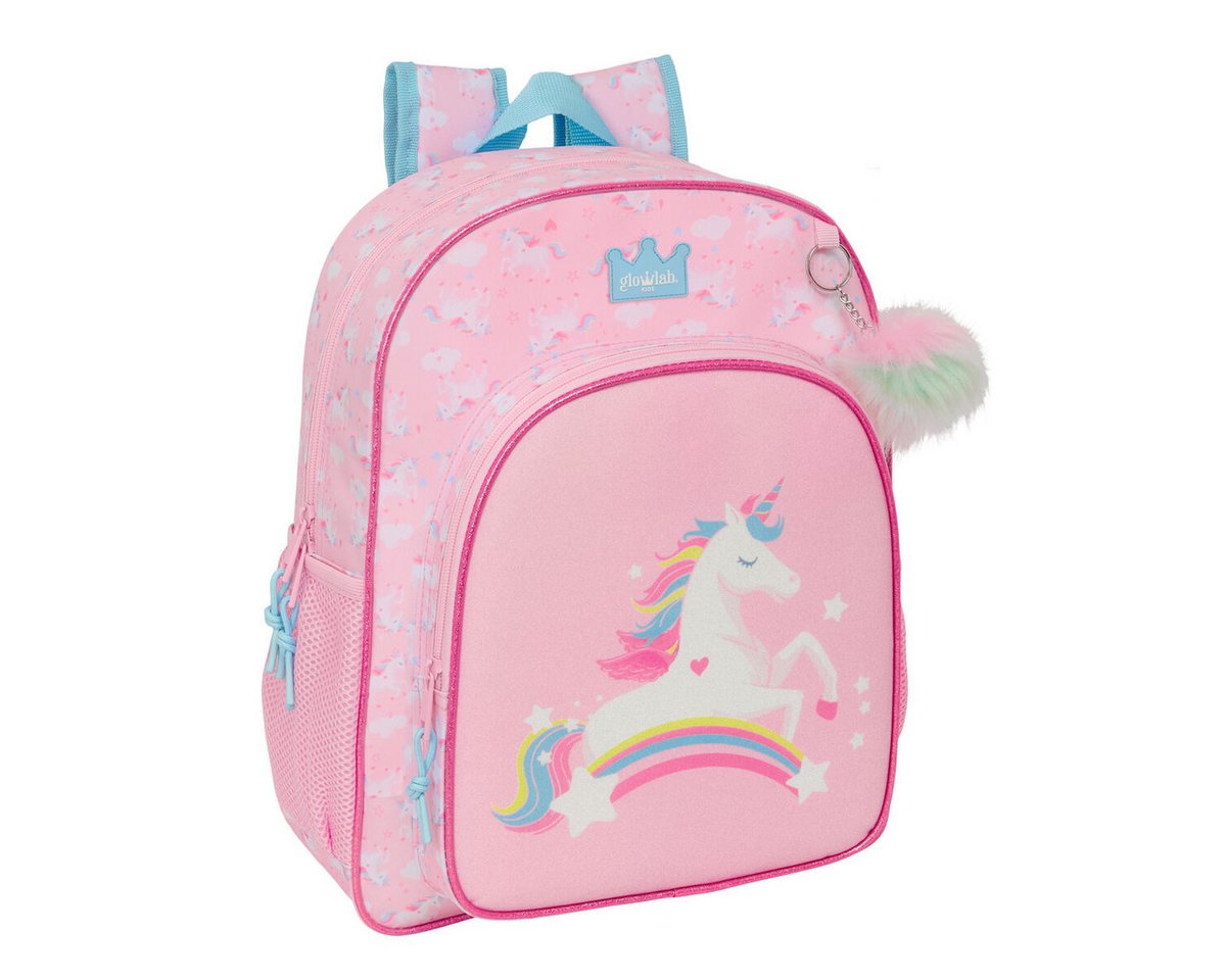 Glow Lab Lama Kinderrucksack Kinder-Rucksack Kinderrucksack Rucksack Glow Lab Rosa 32x38x12 cm von Glow Lab Lama