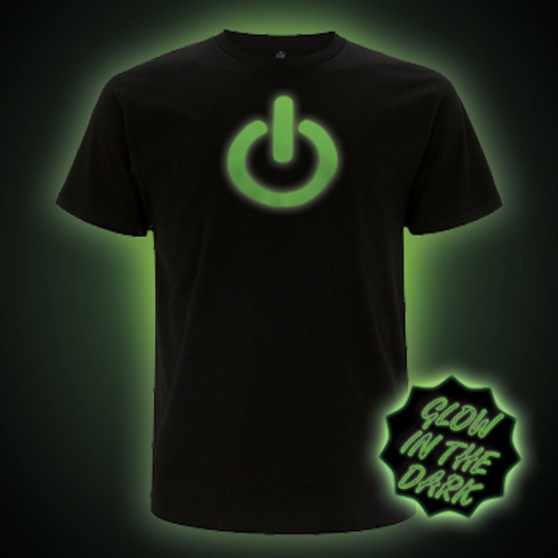 Glow in The Dark T-Shirt. Einschaltknopf | Unisex Classic Fit Glow in The Dark T-Shirt. Einschaltknopf | Unisex Classic Fit von GlowClothing
