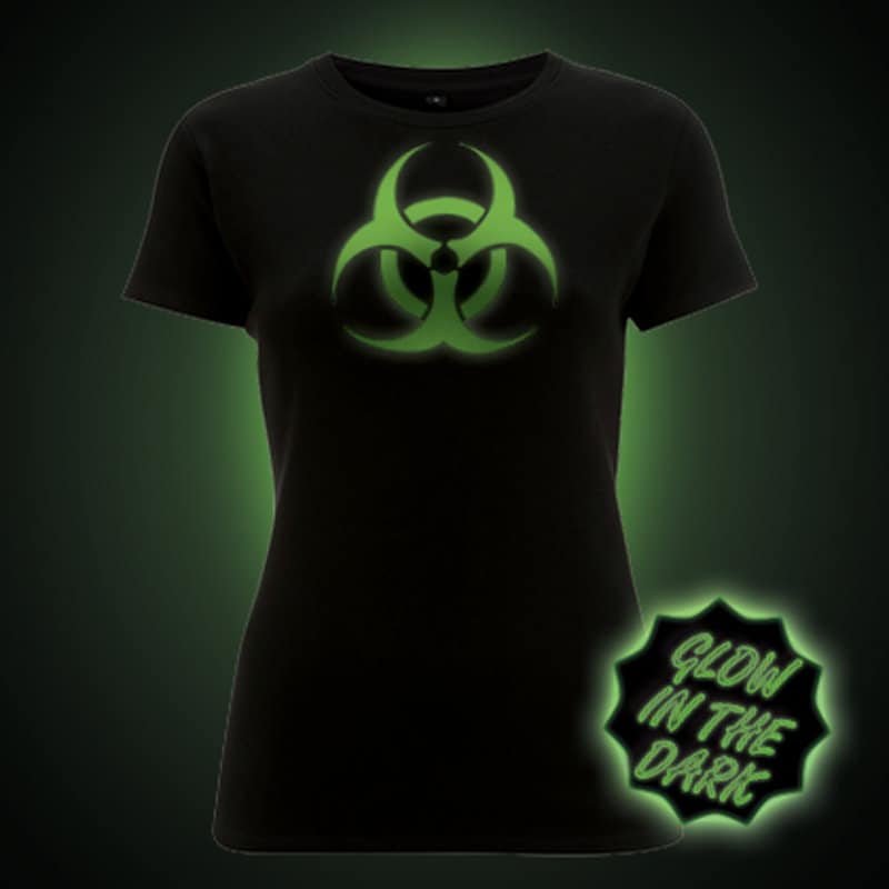 Glühen Im Dunklen T-Shirt. Bio Gefahr | Frauen Ausgestattet Glühen Im Dunklen T-Shirt. Bio Gefahr | Frauen Ausgestattet von GlowClothing