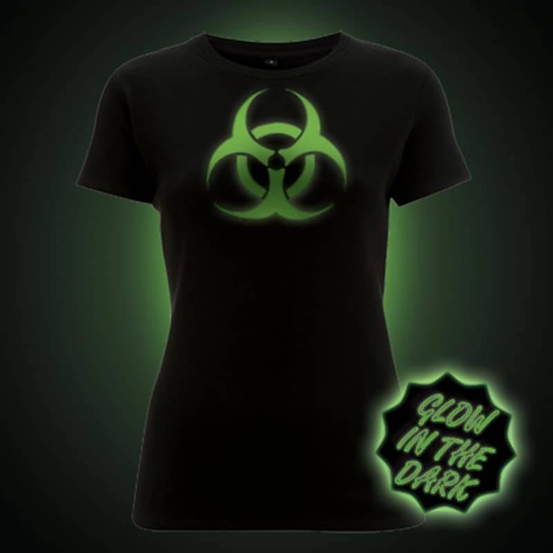 Glühen Im Dunklen T-Shirt. Bio Gefahr | Frauen Ausgestattet Glühen Im Dunklen T-Shirt. Bio Gefahr | Frauen Ausgestattet von GlowClothing