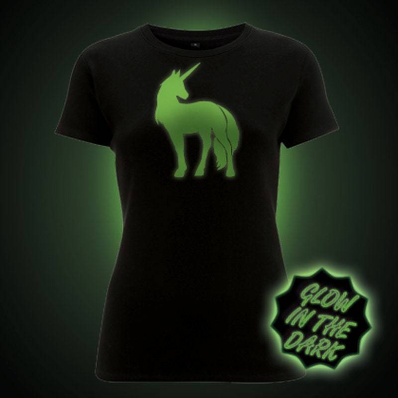 Glühen Im Dunklen T-Shirt. Unicorn | Frauen Ausgestattet Glühen Im Dunklen T-Shirt. Unicorn | Frauen Ausgestattet von GlowClothing
